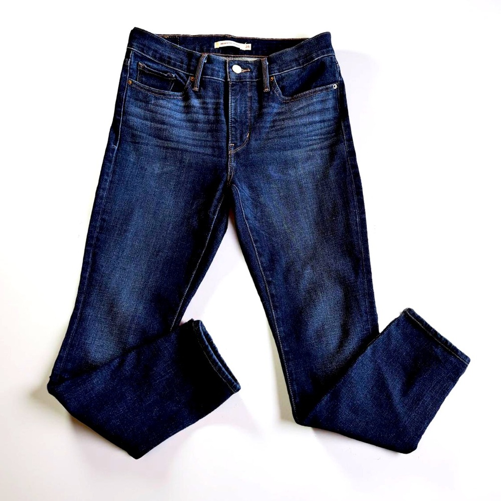 Levi's 311 Blue Shaping Jeans, Mid Rise Skinny, Size 28